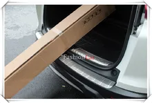 For HONDA CRV 2017 2018 2pcs/set Stainless Steel Rear Bumper Protector Sill Trunk Trim car styling accessories