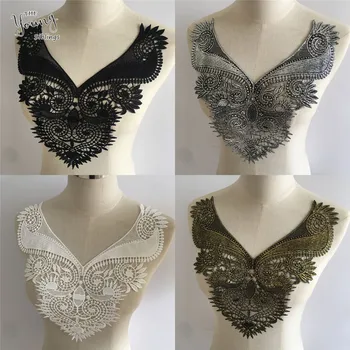 

New arrivals Variety Of Mixed Lace Collar Venice Embroidery Applique DIY Sewing Lace Neckline Decorative Clothing Accessories