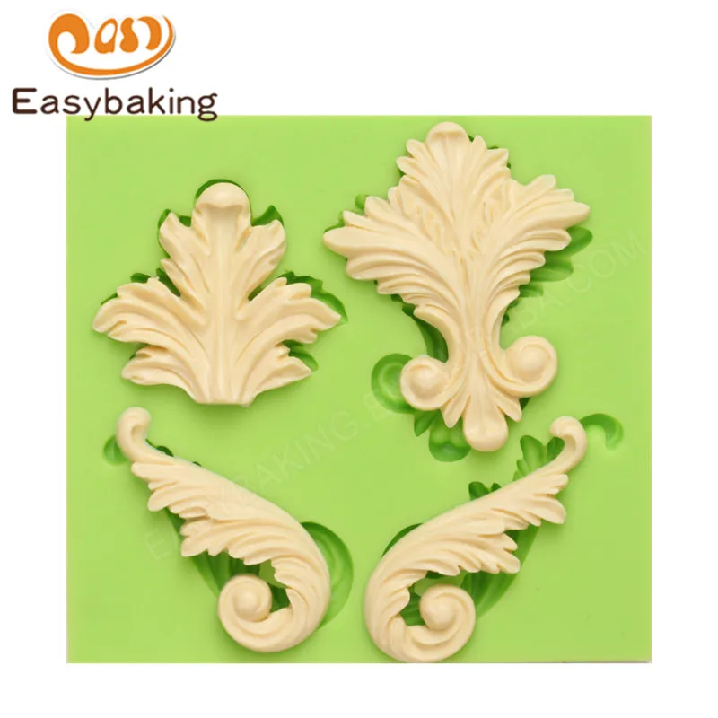 ES-5035 Baroque Fondant Mould Silicone Molds for Cake Decorating