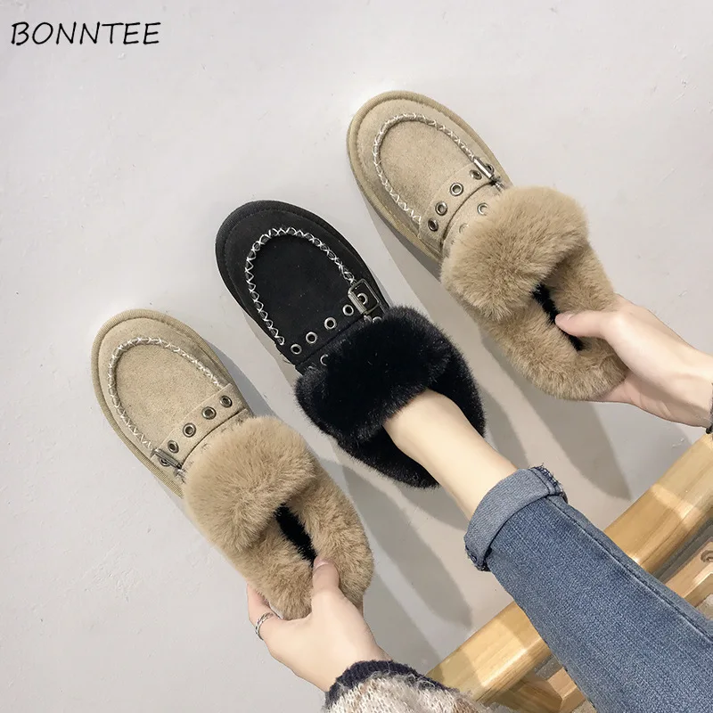 

Boots Women Winter Fashion Cute Warm Snow Boot Womens Leisure Korean Style Plush Booties Student Simple Non-slip Australia Shoes