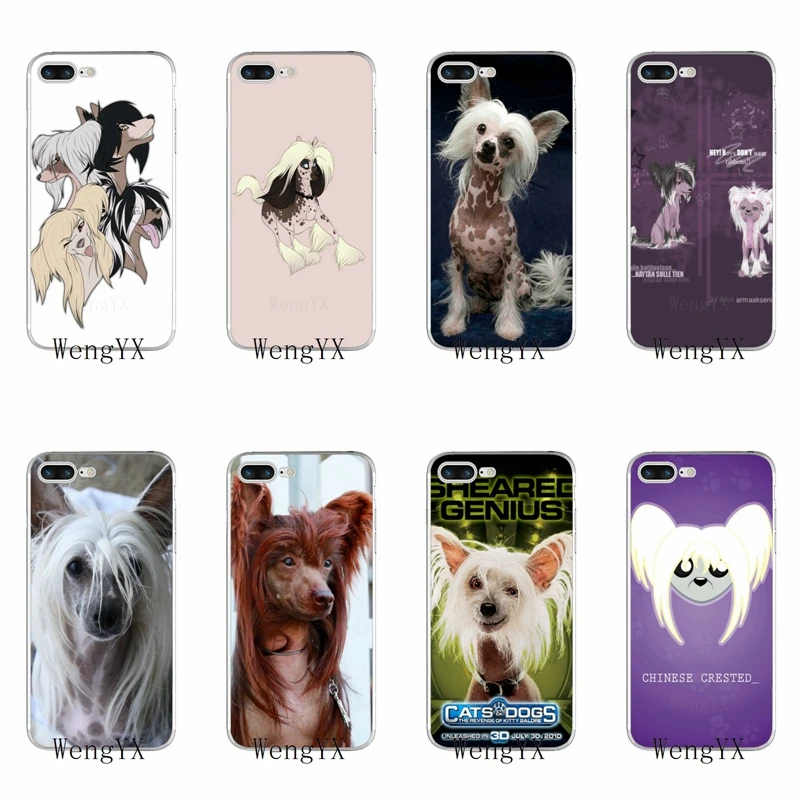 

cute Dog of breed Chinese crested Slim TPU Soft phone case For Xiaomi Mi 6 6X A1 5 5s 5x mix max 2 Redmi Note 4 5 5A pro plus