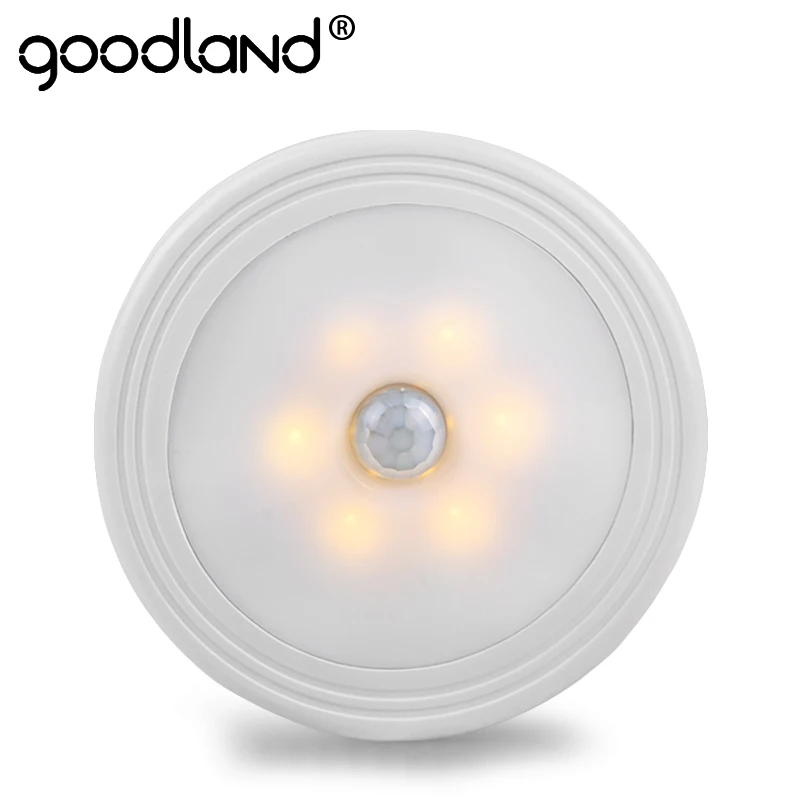 Goodland светодиодный ночник на батарейках с датчиком движения магнитный свет 6