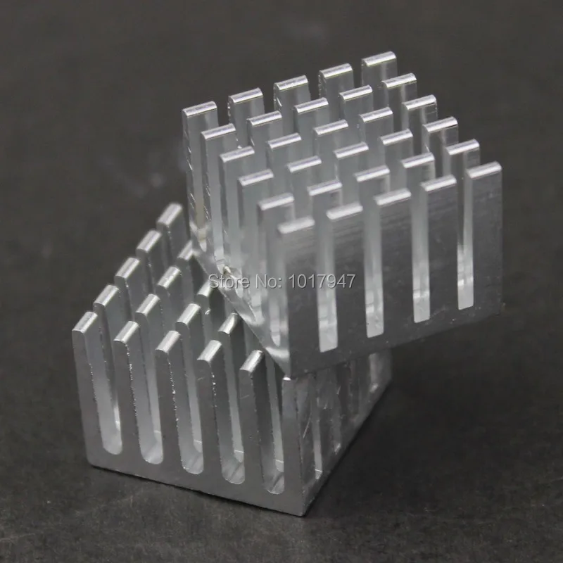 50 pieces lot 20x20x15mm Aluminum Heatsink Heat Sink With Adhesive Tape