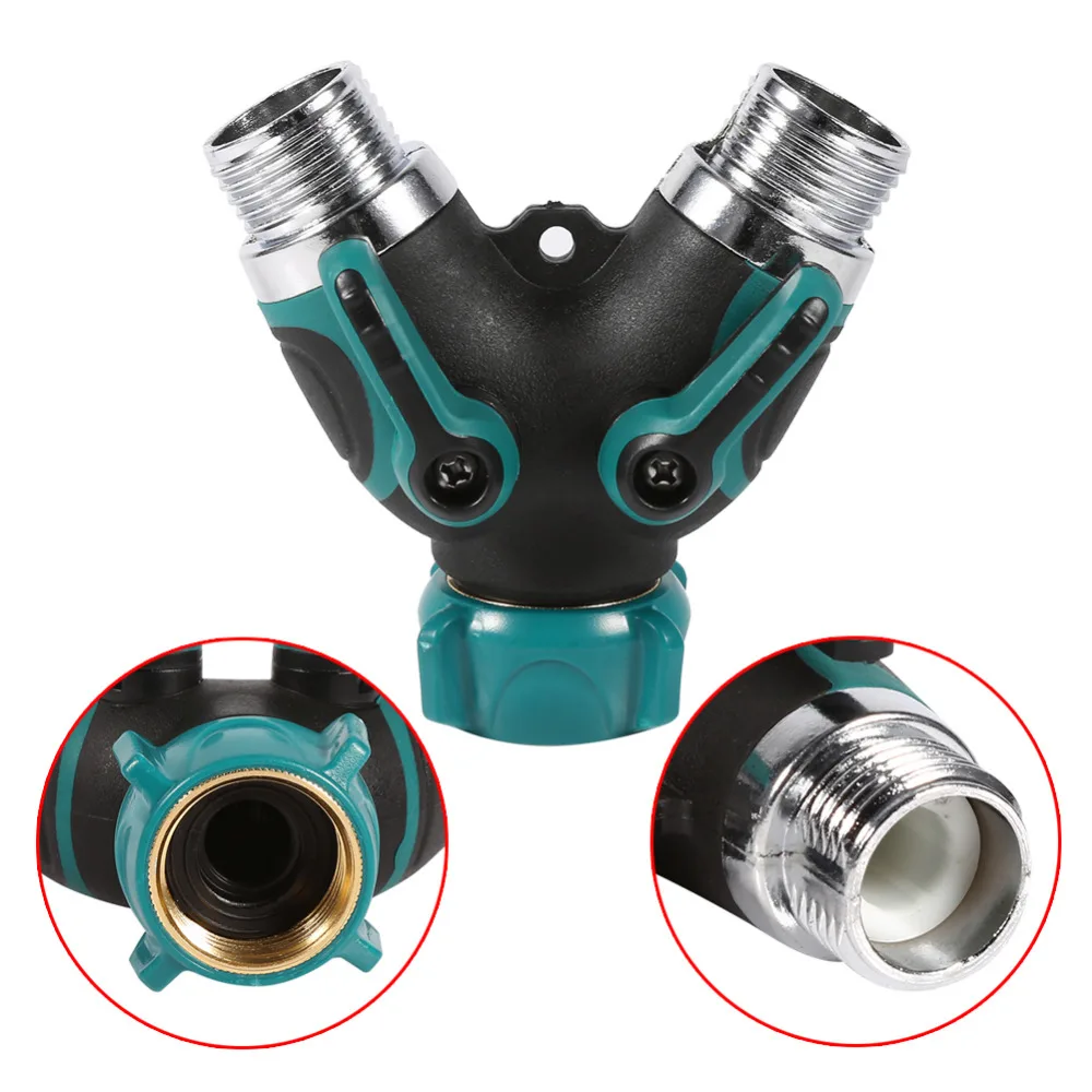 2016 New 3/4 inch Garden Hose Pipe Splitter Plastic Drip