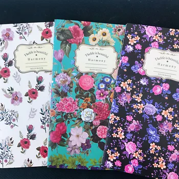 

Flower Garden Blank Kraft Paper Notebook Recite Words Learn Foreign Language Planner Student School Office Supply