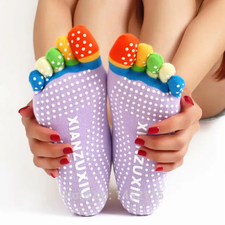 

Toe Five Fingers Cotton Socks Women Yoga Socks meias pilates socks calcetines Physical fitness women socks with fingers