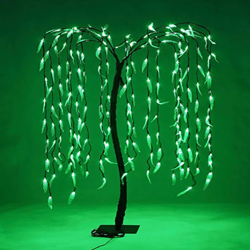 Lightshare Lighted Willow Tree 5.5 Feet 200 LED Lights For All Season Decoration