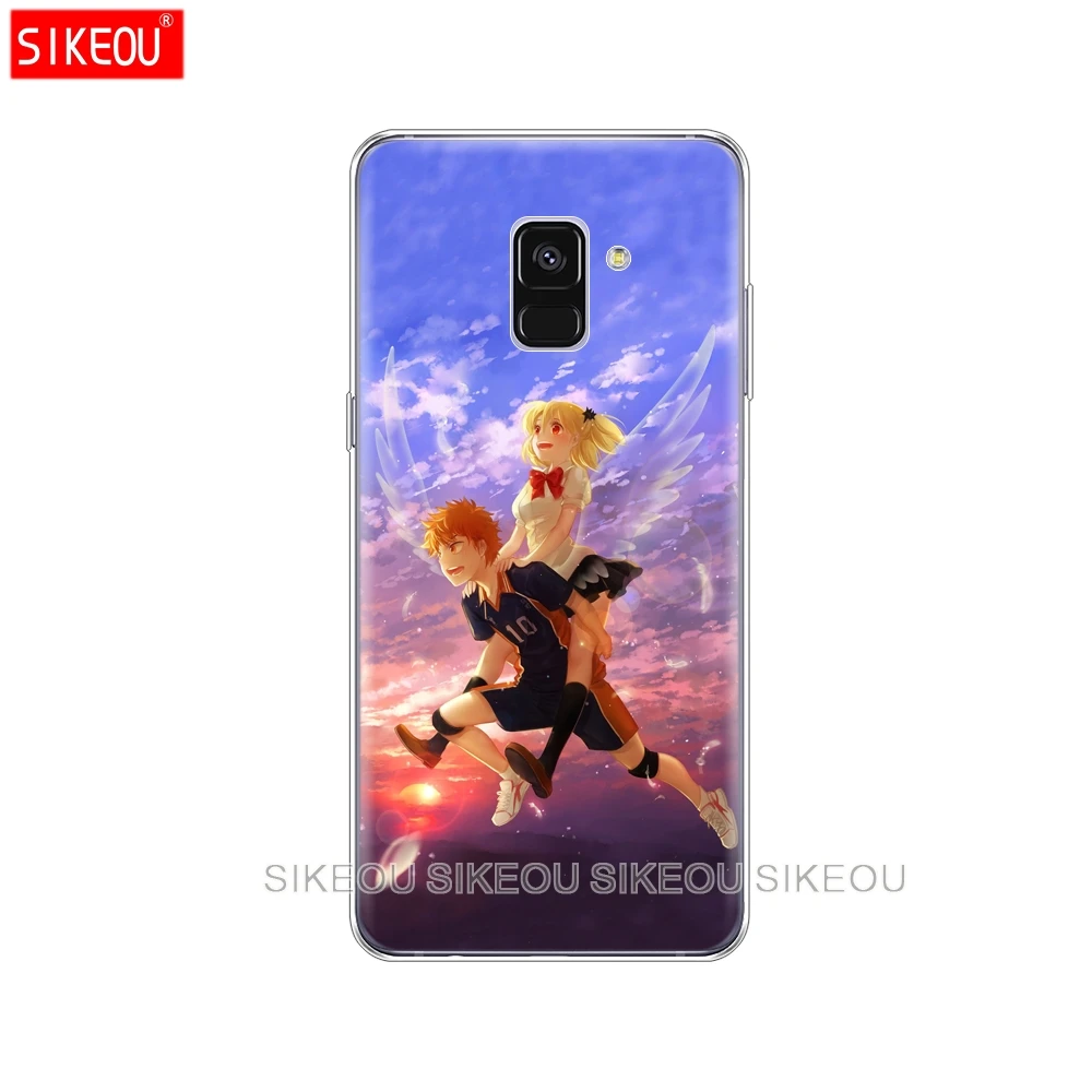 Силиконовый чехол для телефона Samsung Galaxy A6 A8 2018 A3 A310 A5 A510 A7 2016 2017 Haikyuu Hinata атаки аниме