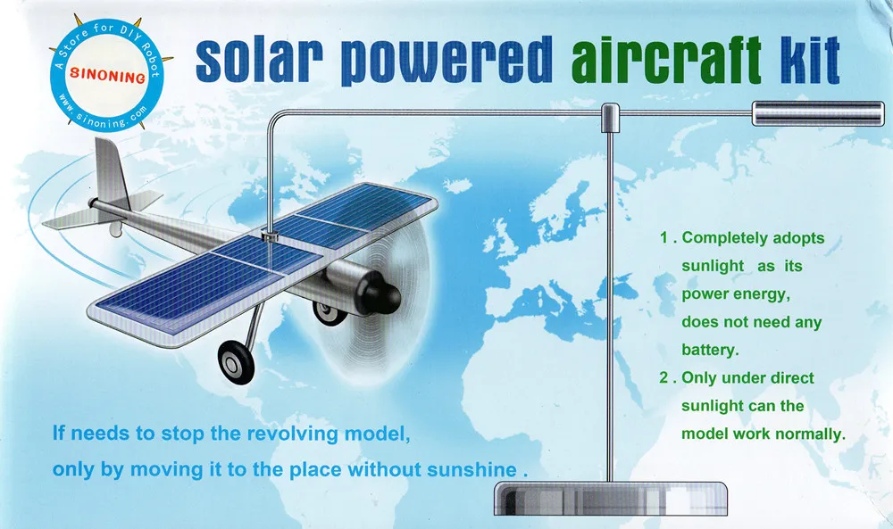 Автомобильные украшения солнечная модель аэроплана самолет Солнечная энергия образовательный набор Демонстрационный набор новая идея гироскоп вращение