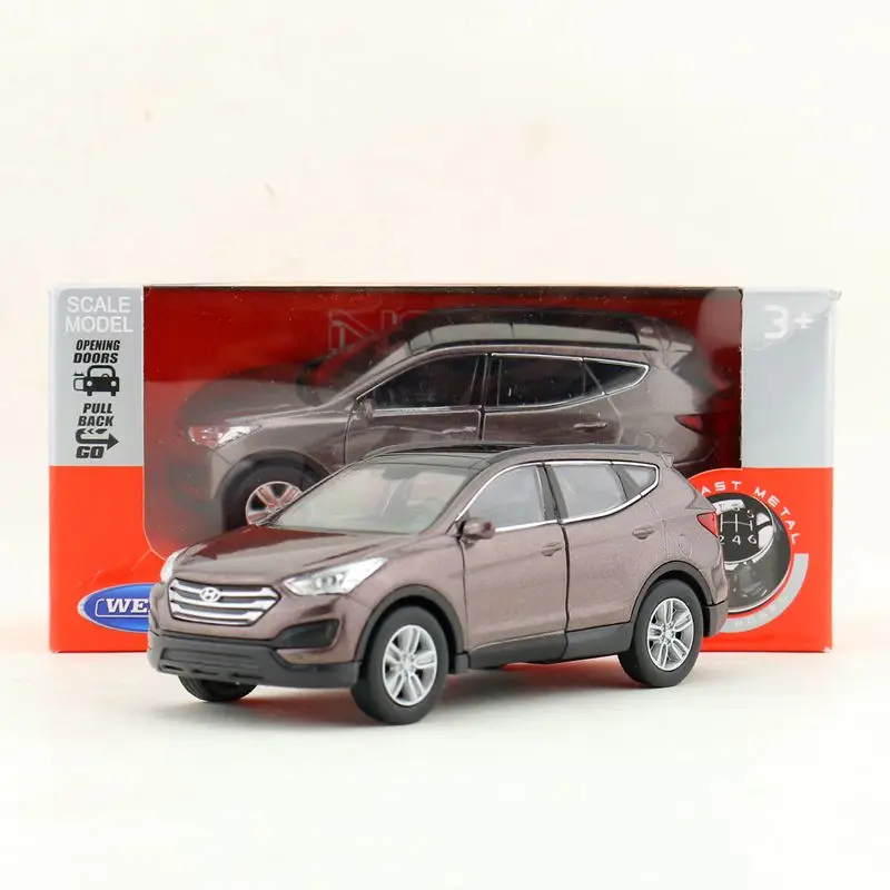 Hyundai Santafe SUV 1/36 Model Car Diecast Gift Toy Vehicle Kids Collection 