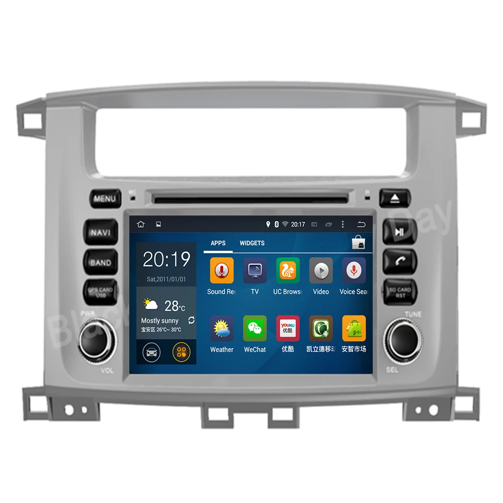 Автомобильный мультимедийный dvd-плеер IPS DSP 8 Core 4 RAM 2 Din Android10 GPS для TOYOTA LAND CRUISER 100