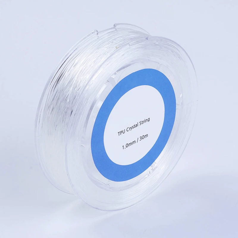 

1 Roll White Elastic Beading Crystal Cord Thread Fiber Rope 0.5/0.6/0.7/0.8/1/1.2/1.5mm for Jewelry Making DIY Bracelet Necklace