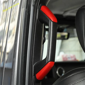 

Lapetus Upper Roof Handle Strip Cover Trim Fit For Jeep Wrangler JL 2 / 4 Door 2018 2019 2020 Matte / Red / Carbon Fiber Look