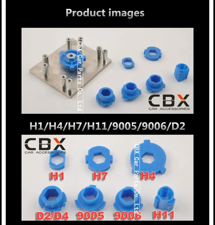 Инструмент для модернизации фар 7 шт. H1/H4/H7/H11/D2/HB3/HB4 монтажные формы+ 1 шт. Монтажная пластина для Q5 Koito Hella 3/5 объектив проектора