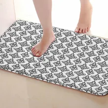 Черный стиль настроения коврик для ванной комнаты, смешной Противоскользящий коврик для ванной, занавески для душа s аксессуары, соответствующие вашей душевой занавеске