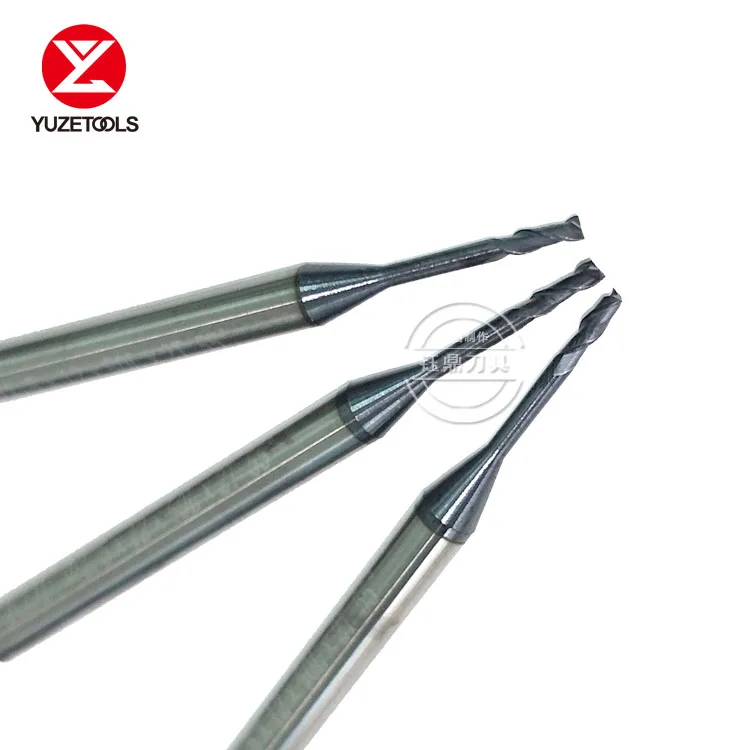 YUZETOOLS квадратный тип длинный шейный 2 флейты глубокий паз фрезы|Фреза| |