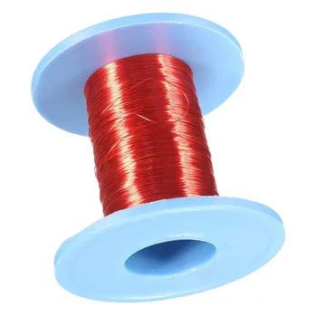 

100M Red Magnetic Wire 0.2mm QA Enameled Copper Wire Magnetic Coil Winding For Electric Machine DIY Electromagnet Making