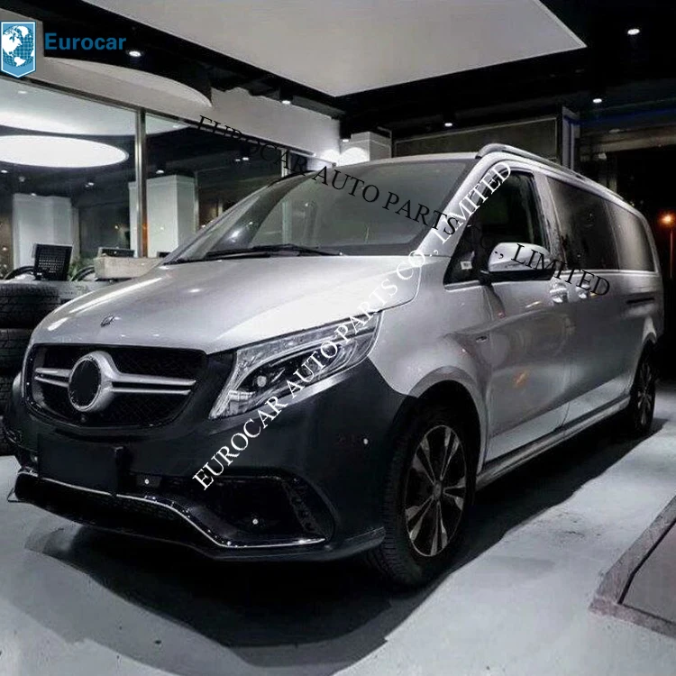 

Mercedes w447 full body kit for Vito wagons front bumper front grille with LOGO rear bumper PP material