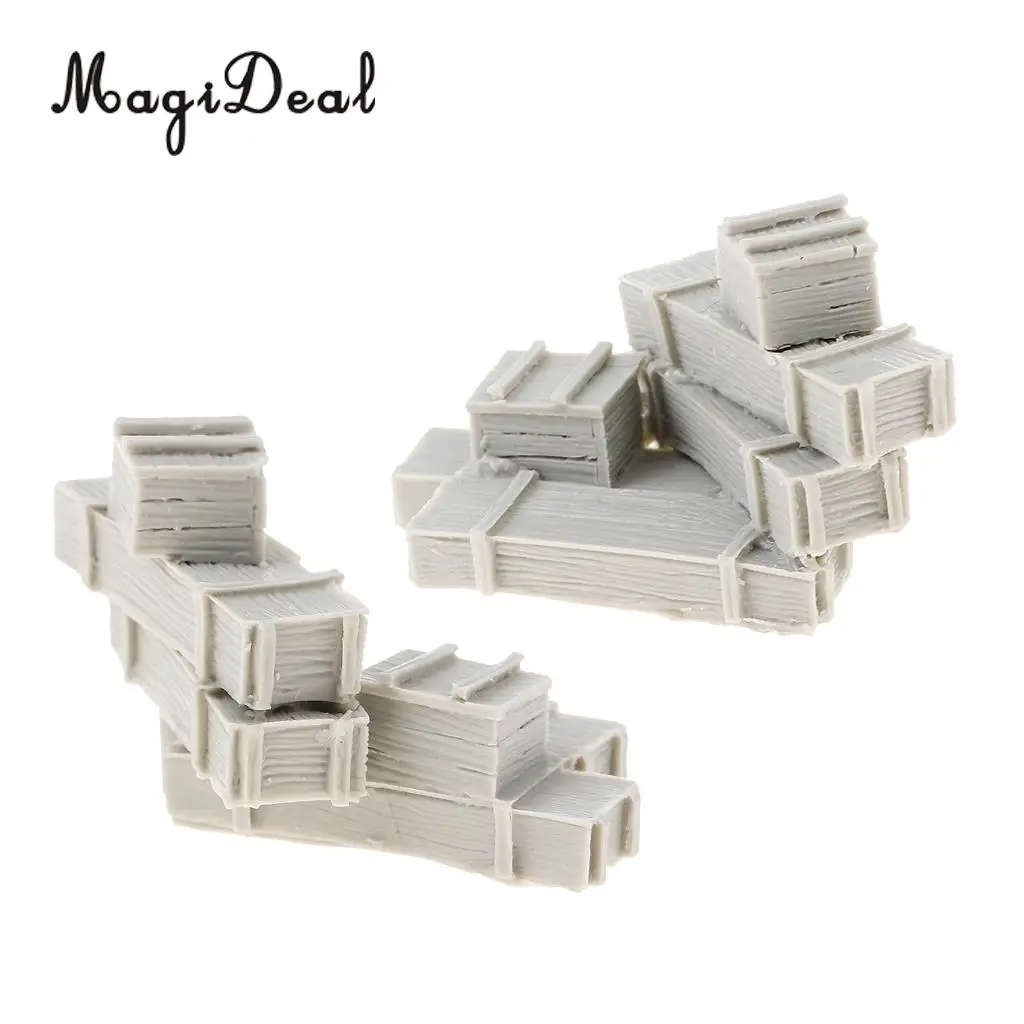 Tooyful 1/35 Resin Figure Kits Bullet Boxes Miniature War Game Accessory Unpainted