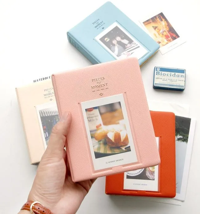 

64 Pockets Pieces of Moment Photo Album Holder Candy Color Album for Mini Instax & Name Card 7s 8 25 50