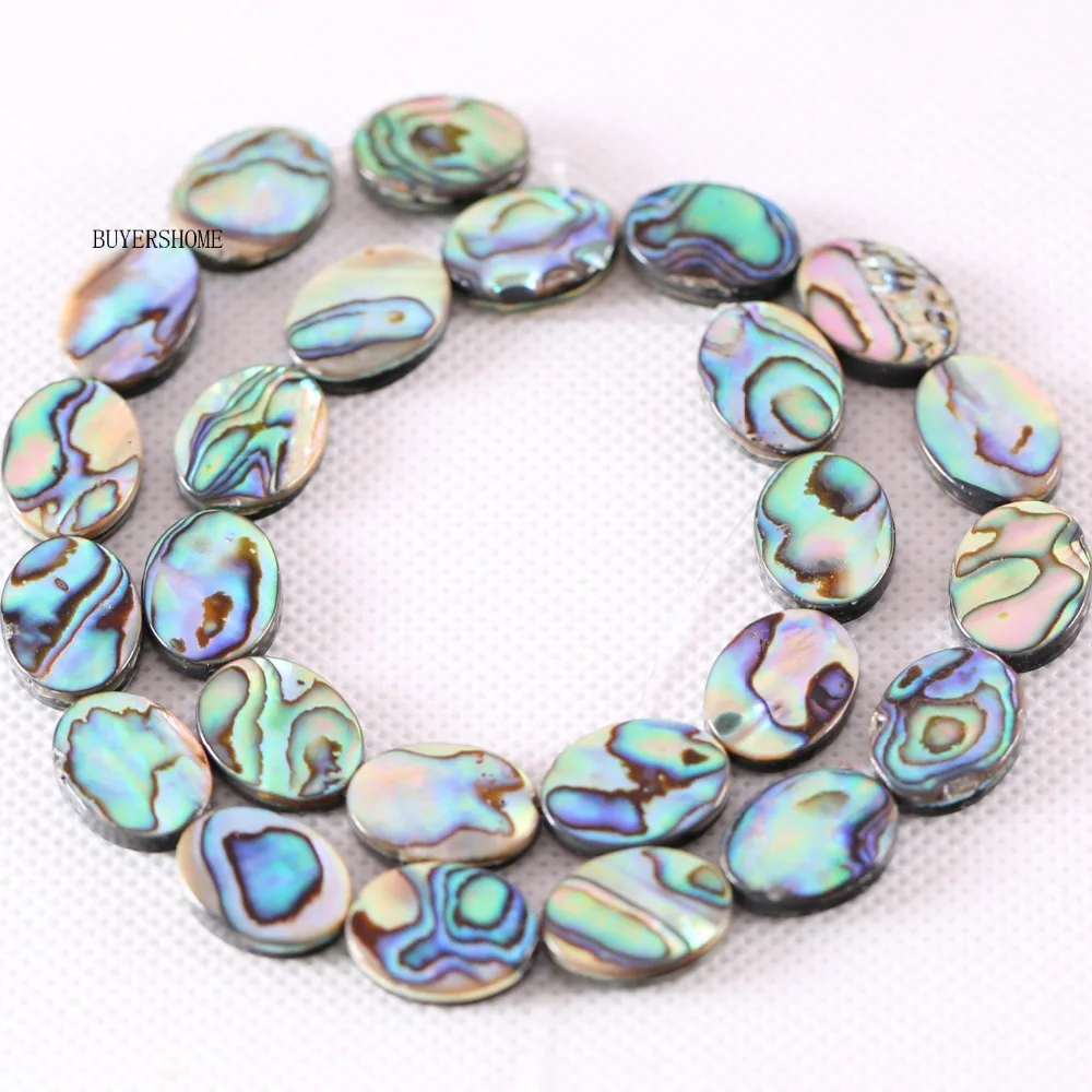 An Abalone shell for jewellery making in blue 40x30mm
