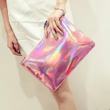 Лазерная для женщин сумки дизайнерская сумочка клатч модные женские туфли курьерские Сумки Дамская сумочка-конверт клатч