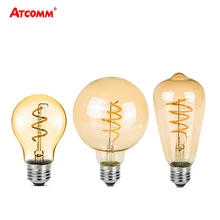 3 Вт винтажный светодиодный светильник Эдисона, ампулы, светодиодный E27 85-265 в, светильник накаливания, антикварные лампы E27 Edison Bombillas lampada