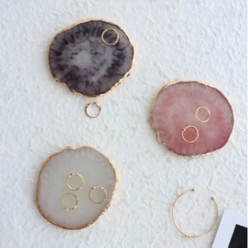 

Resin Storage Painted palette Tray Jewelry Display Plate Necklace Ring Earrings Display Tray Creative Decoration Organizer