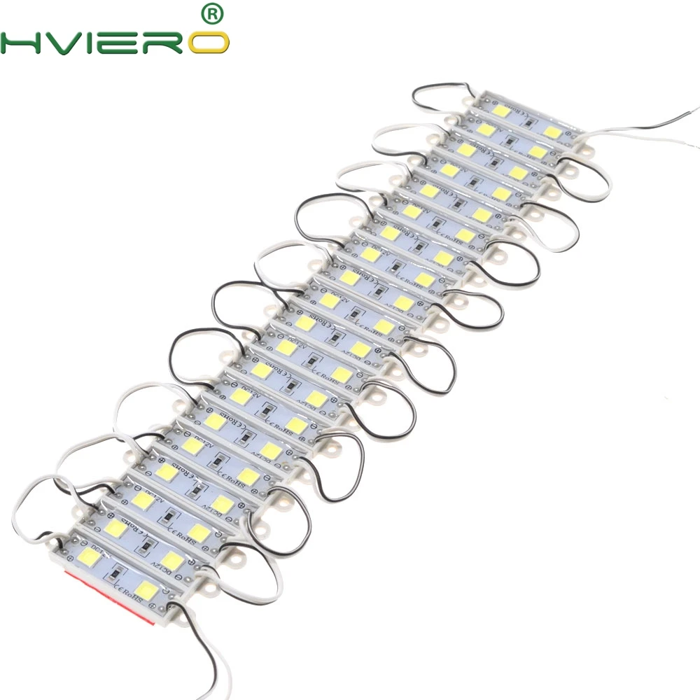 20 шт. 2835 Smd светодиодный модуль 3 светодиодный s DC 12 В IP65 водонепроницаемый светодиодный модуль светильник для рекламного письма светодиодный знак