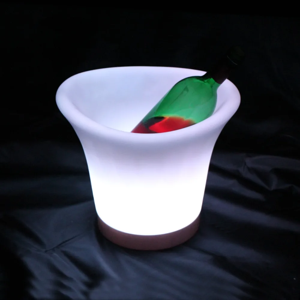 ^Cheap L29.0*W24.8*H24.8cm Waterproof RGB multicolor IP65 illuminated led Ice bucket Bar indoor furniture for sale free shipping 20pcs
