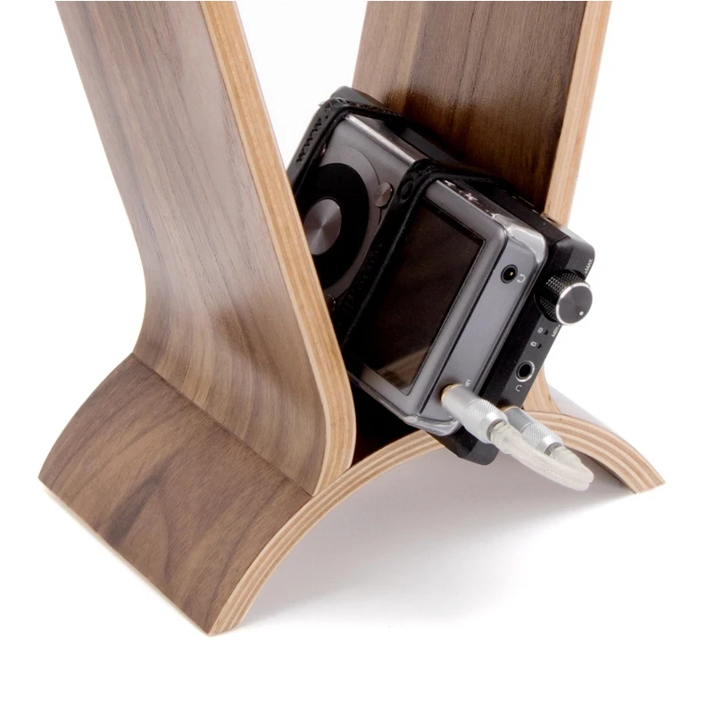 Classic Wooden Headphone Headset Stand Earphone Holder Walnut Hanger Headset Display for Beats JBL for Bose Universal Headset