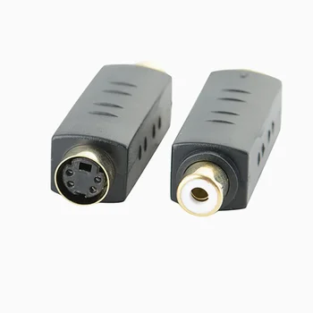 

5PCS/LOT 4PIN S-Video Female To RCA Female Plug S Video Adapter