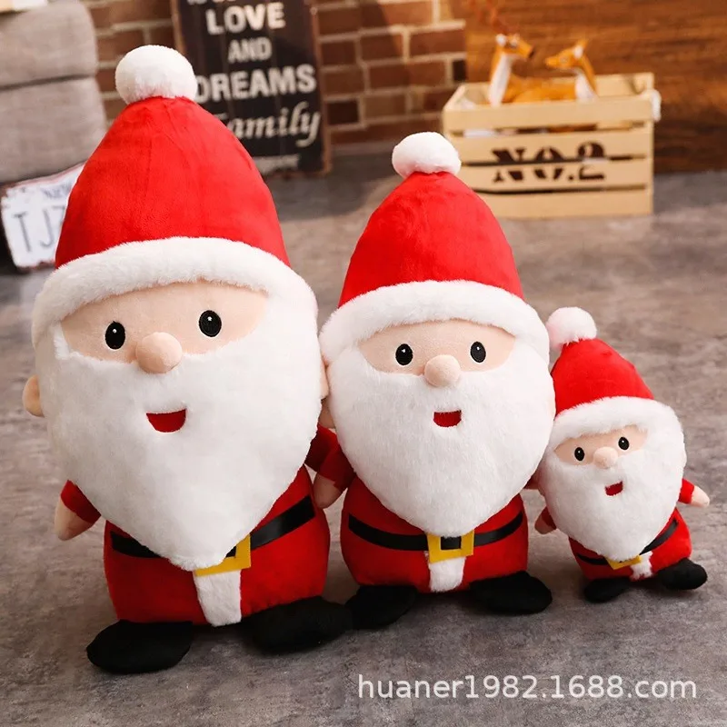 large stuffed santa doll