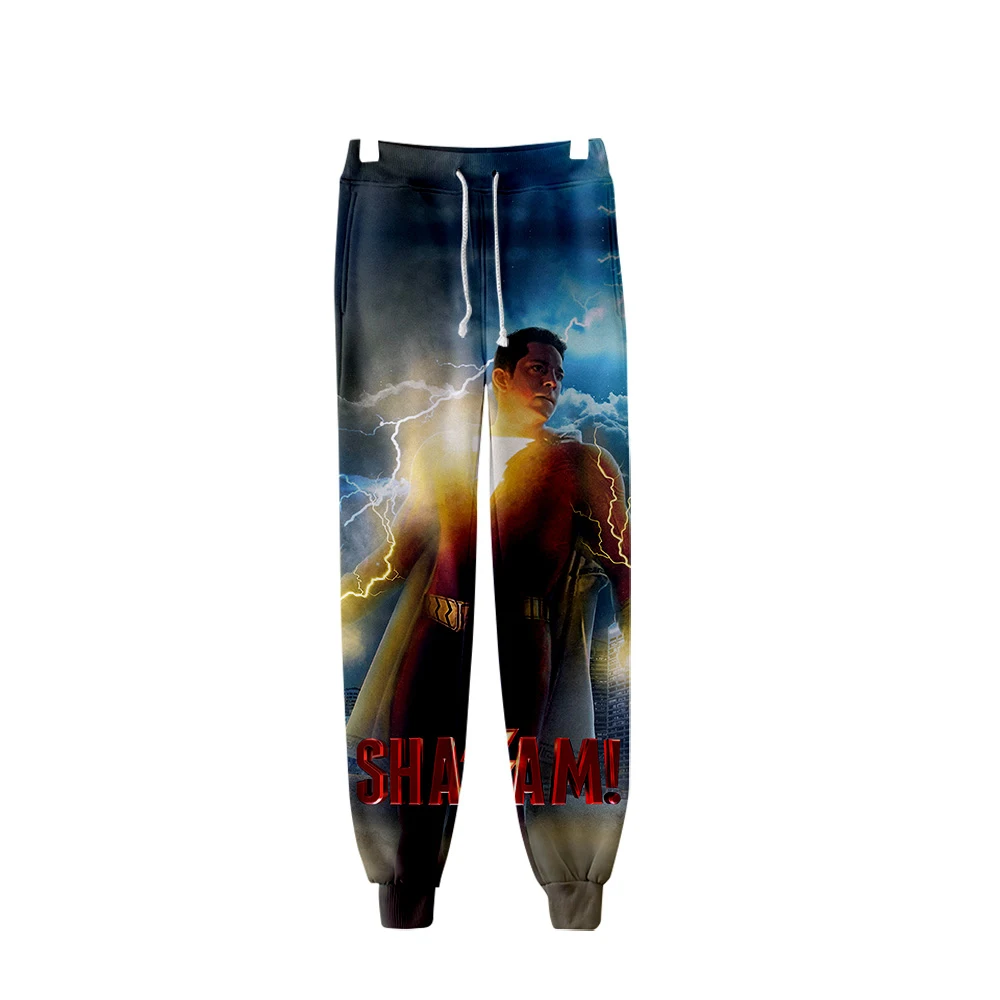 

Super hero movie Shazam Men Hip Hop Pants Trousers Kpop Fashion Casual High Quality New Casual Warm Pants Slim Kpop Pants