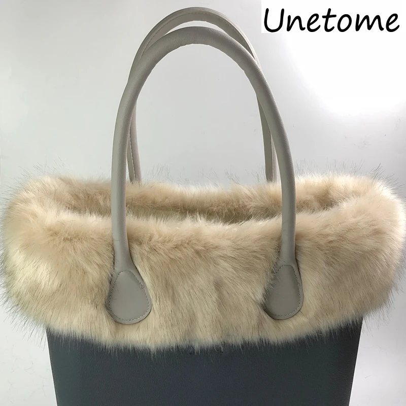 Unetome Высококачественная плюшевая отделка для O BAG, тепловое плюшевое украшение, меховое украшение, подходит для классической большой мини Obag, женская сумка