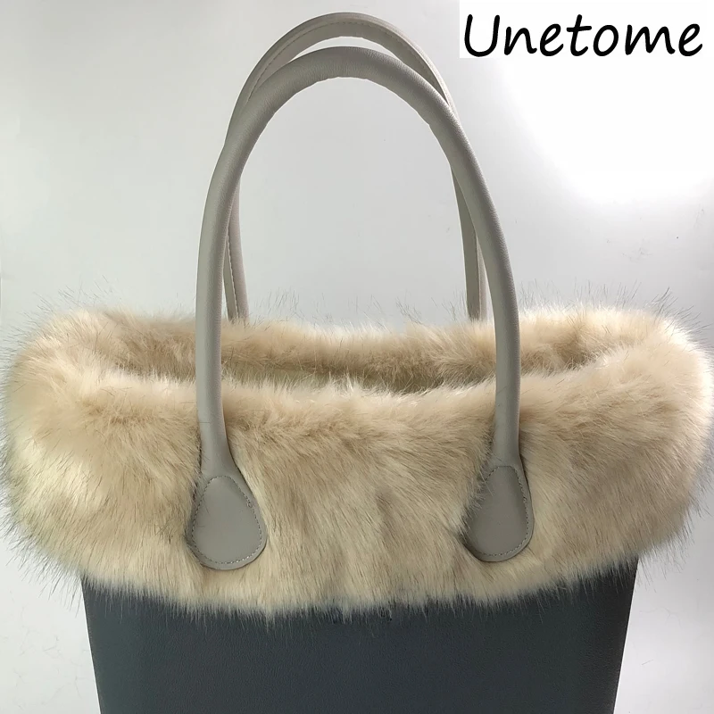 Unetome High quality Plush Trim for O BAG Thermal Plush Decoration Fur Decoration Fit for Classic Big Mini Obag Women Bag women's bags on sale