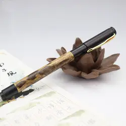 Ретро стиль ручной бамбуковый + Blackwood Rimmed Signature Pen нейтральный цвет Cilp роликовая ручка для бизнеса офиса как роскошный подарок