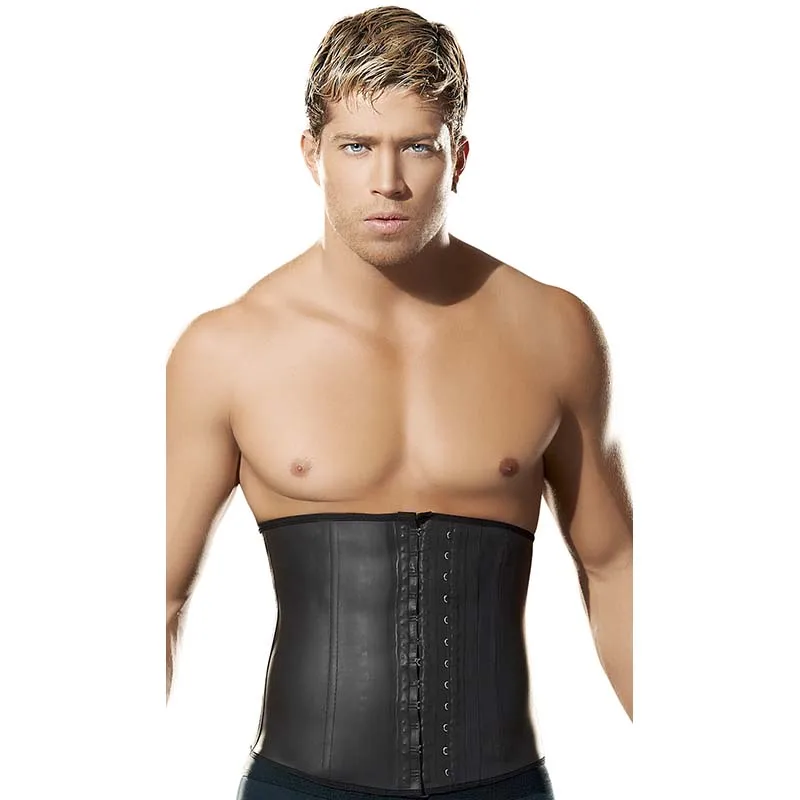 Plus Size Latex Men Underbust Corset XXXL Waist Trainer 9 steel Boned Hot Body Shaper Corset Belt Girdle Men's Cinta Modeladora W497514 (1)