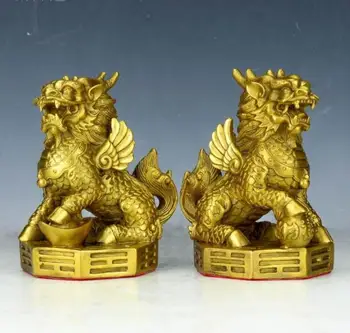 

SCY 1027+++Pure copper, unicorn, eight diagrams, wealth, kylin, fengshui, a fortune, a house, a trick