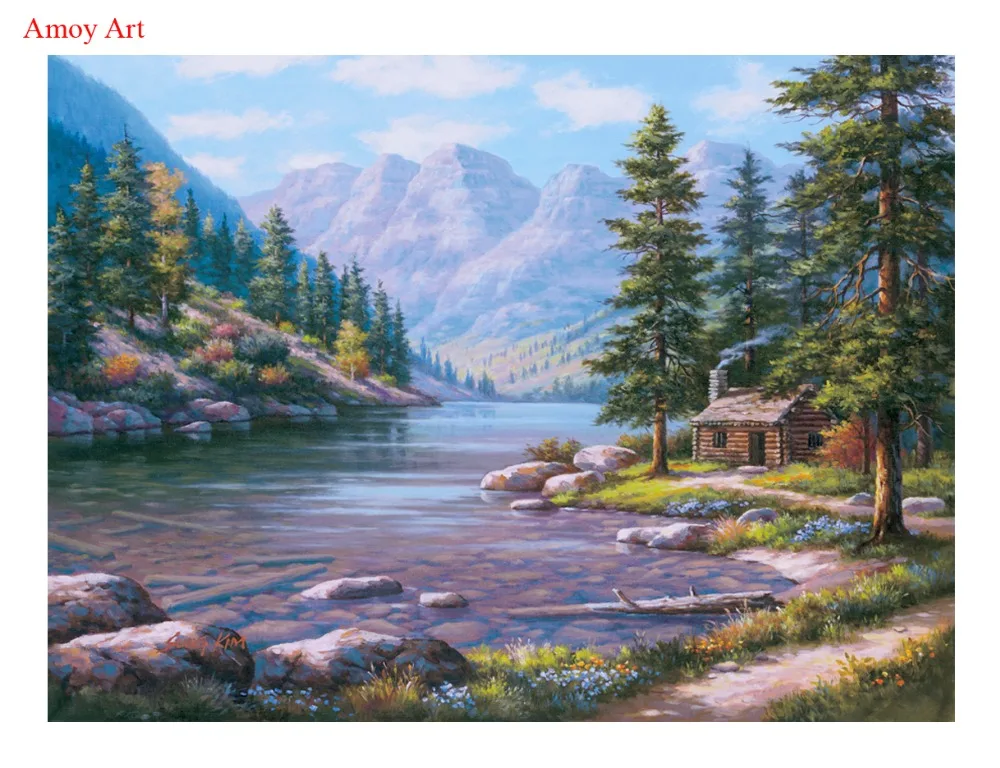 Набор для рисования по номерам на стене с рамкой 4050|pictures on wall|landscape picturespicture landscape |