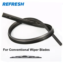 REFRESH Wiper Refill Rubber for Frame традиционная поверхность стеклоочистителя с тефлоновой технологией до 40% более длительный срок службы(упаковка из 1