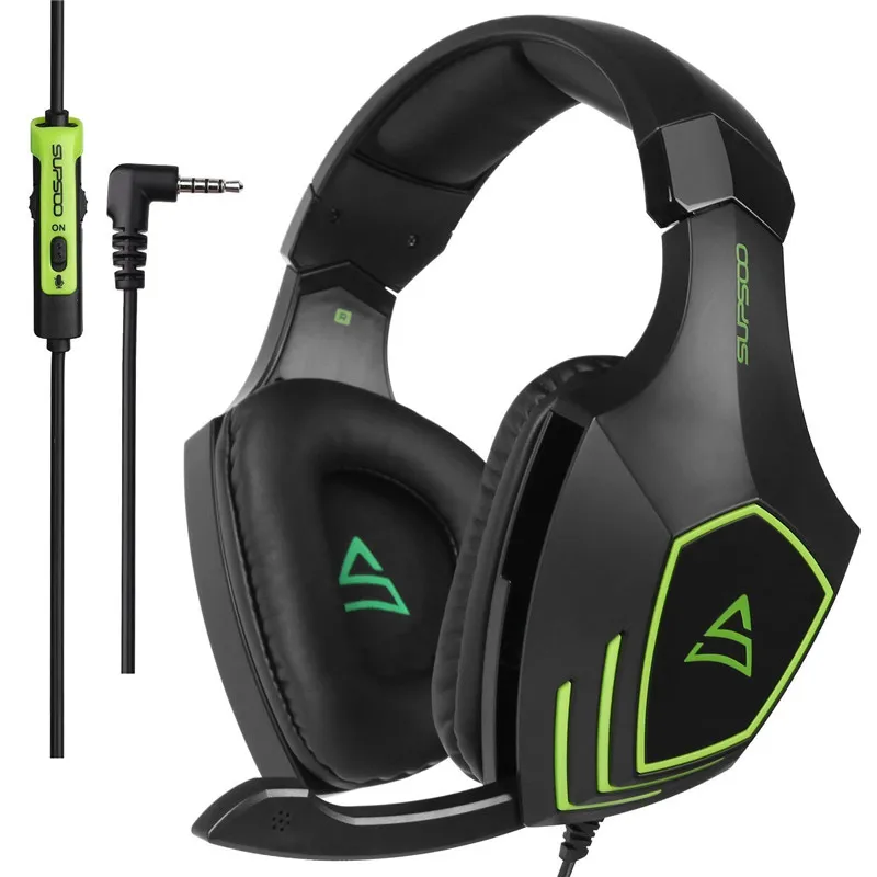 

SUPSOO G820 PS4 Gaming Headset with Mic Casque Camouflage Noise-cancelling Headphones for PC Cell Phone New Xbox One Laptop