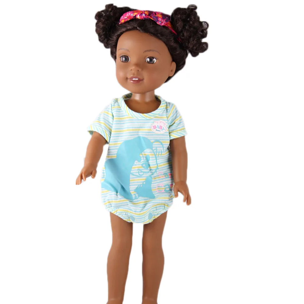 1 компл. Синий досуг комбинезоны для 14.5 Дюймов American Girl Куклы Wellie Доброжелателей