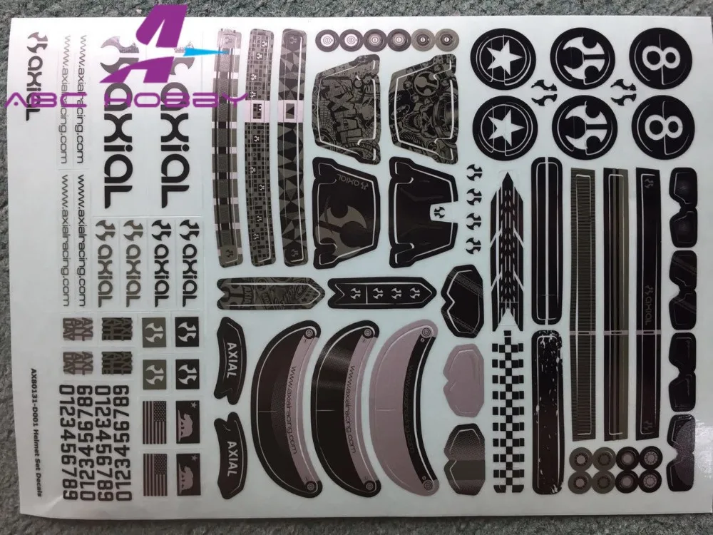 

X1 Axial Racing Body Sticker 1/10 1/8 RC Crawler Car DIY Doll Sticker D90 CC01