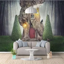 Custom 3d wallpaper Nordic animal dream grass background wall painting high-grade waterproof material Custom 3d wallpaper Nordic animal dream grass background wall painting high-grade waterproof material