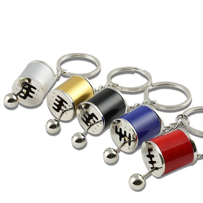 

Car Six Speed Removable Transmission Gear Shift Gear Shift Knob Gearbox Keychain KeyringNew New