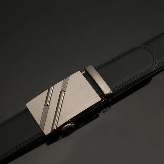 Роскошные дизайнерские ремни Ceinture для мужчин Cinto Masculino, ремень из натуральной кожи, мужские геометрические модные серебряные автоматические пряжки