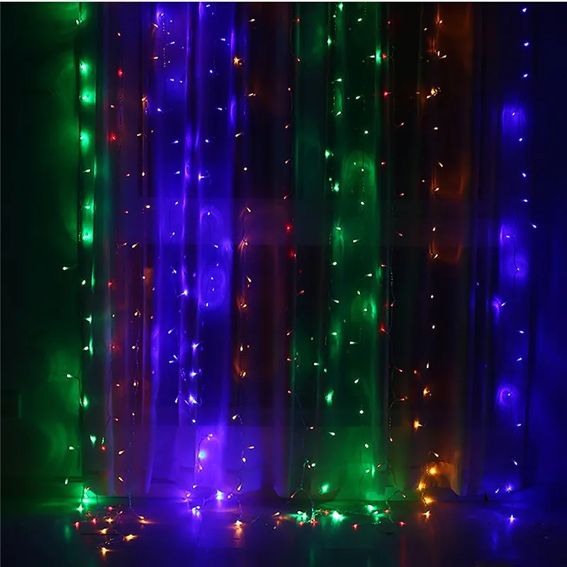 300 600 led christmas garland led curtain string light changeable led christmas lights