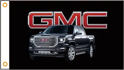 Автомобильный флаг GMC баннер 3 фута x 5 футов 100% полиэстер | Дом и сад