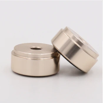 

Brand new 20*10mm Mini Solid Aluminum Speaker Cabinet Isolation Feet DAC CD Turntable AMP Pad Floor Stand Base Golden Anodized